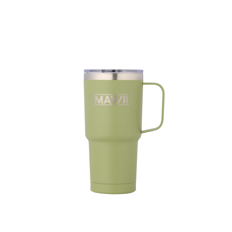 Edelstahl Becher mit Henkel 600 ml